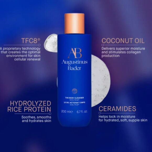 AUGUSTINUS BADER THE BODY CLEANSER WITH TFC8, MOISTURIZING BODY WASH - NWT - Picture 5 of 14